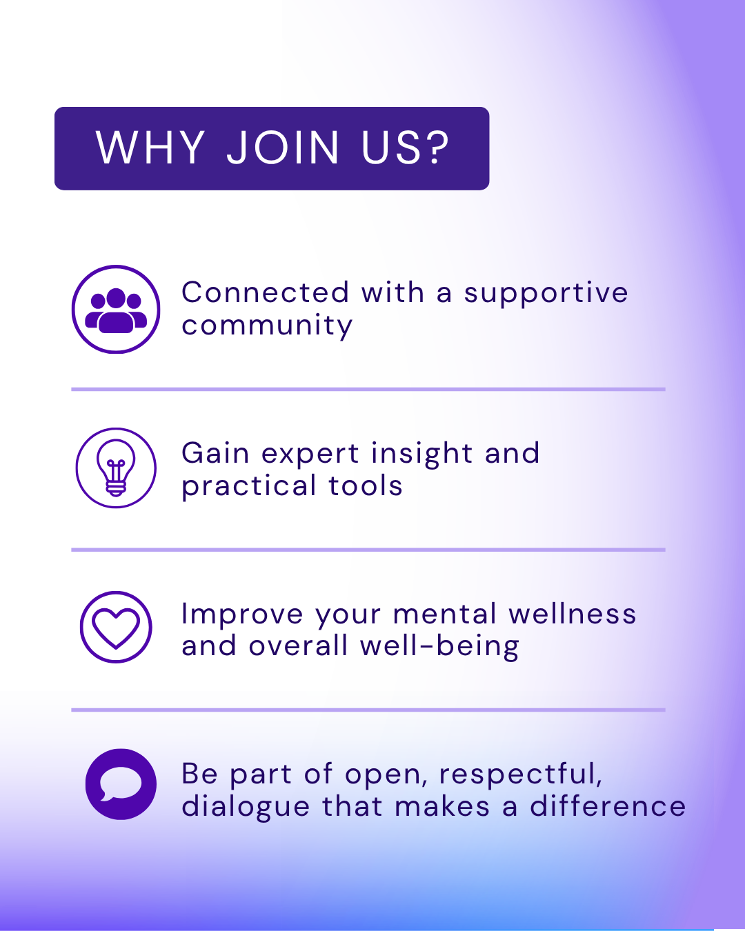 why join us